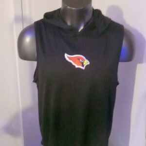 Arizona Cardinals Mens Dry Fit Polyester Sleeveless Hoodie Tank Top NWT